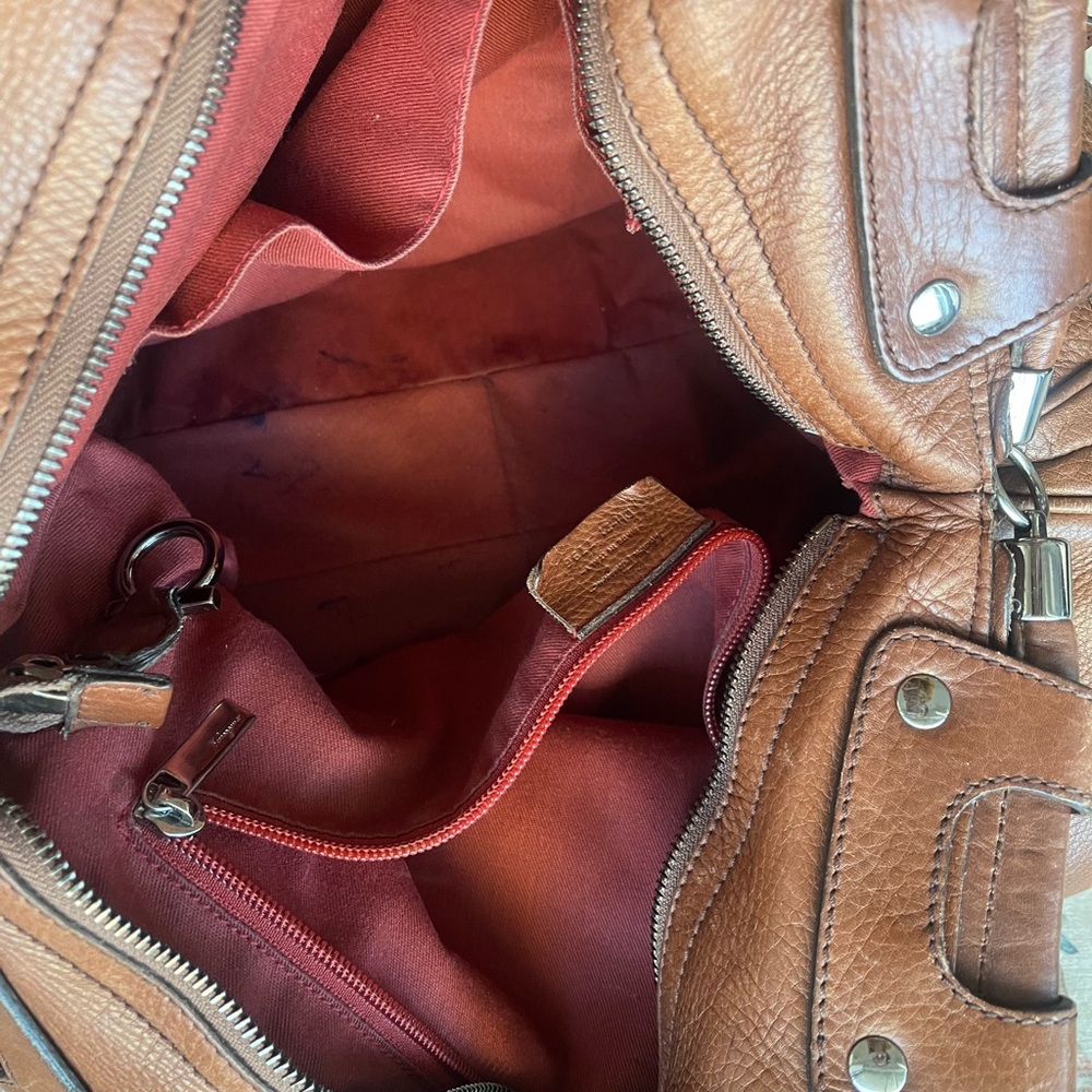 Salvatore Ferragamo Chestnut Brown Leather Hobo with Tassel - Picture 14 of 16